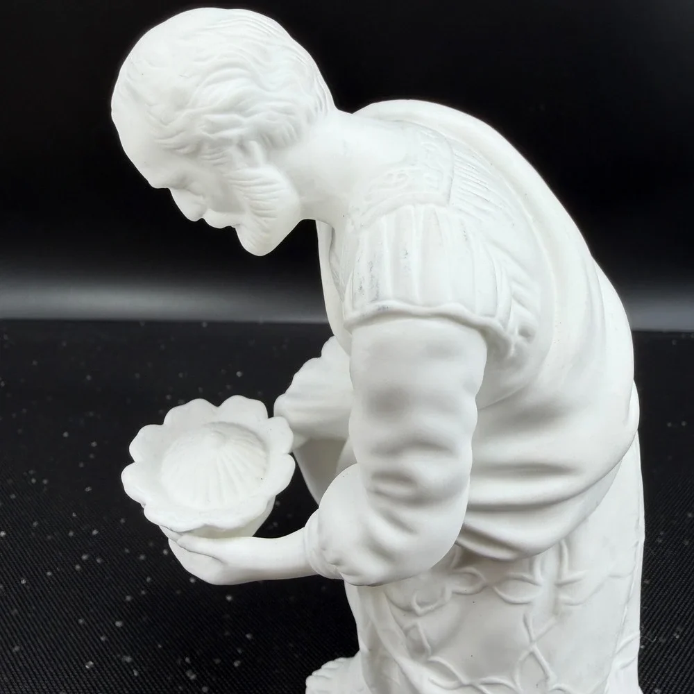 Lenox The‎ Nativity Kneeling King Wiseman White Bisque Porcelain Figurine 6inch